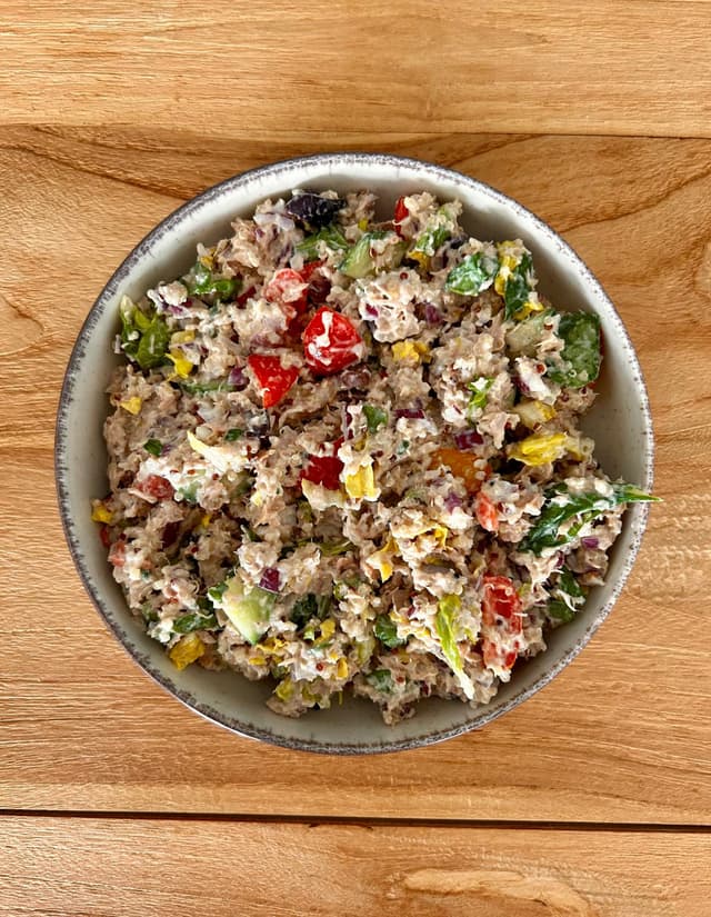 Creamy tuna salad packed with lots of protein